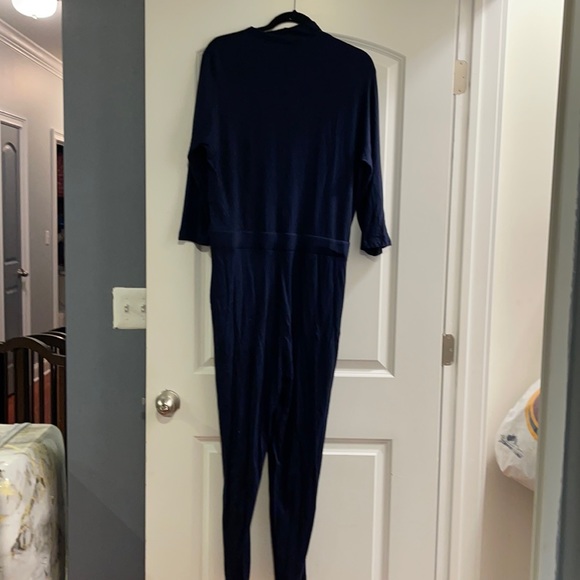 Gap blue long sleeve cotton jumpsuit - Picture 4 of 6